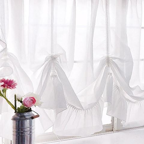 バルーンスタイルの出窓スタイルカーテン