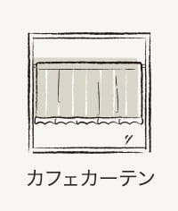小窓用カフェカーテン